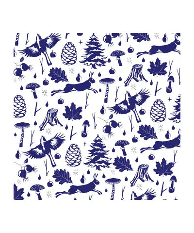 Blue Forest Pattern