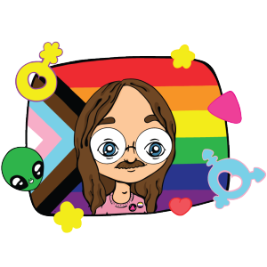 Mikey Anderson He/ Him They/ Them shop logo