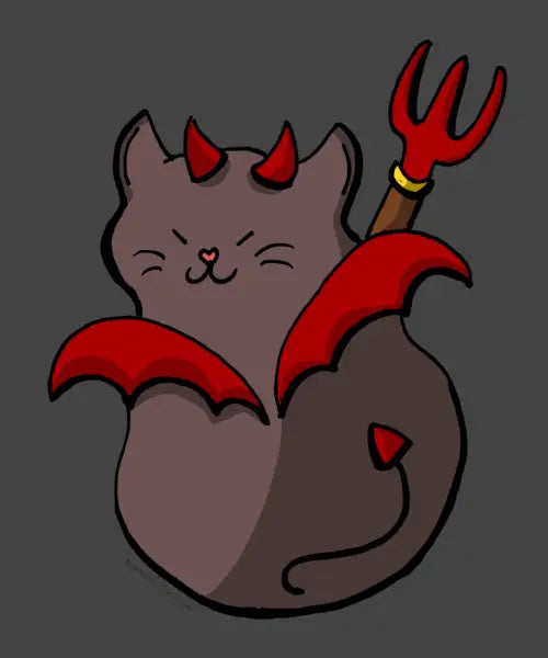 Little Devil Cat design