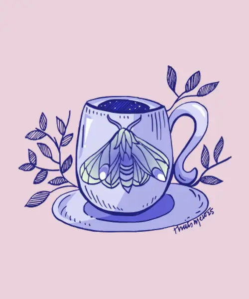 Cozy Moth Mug | Nature Inspired Art design