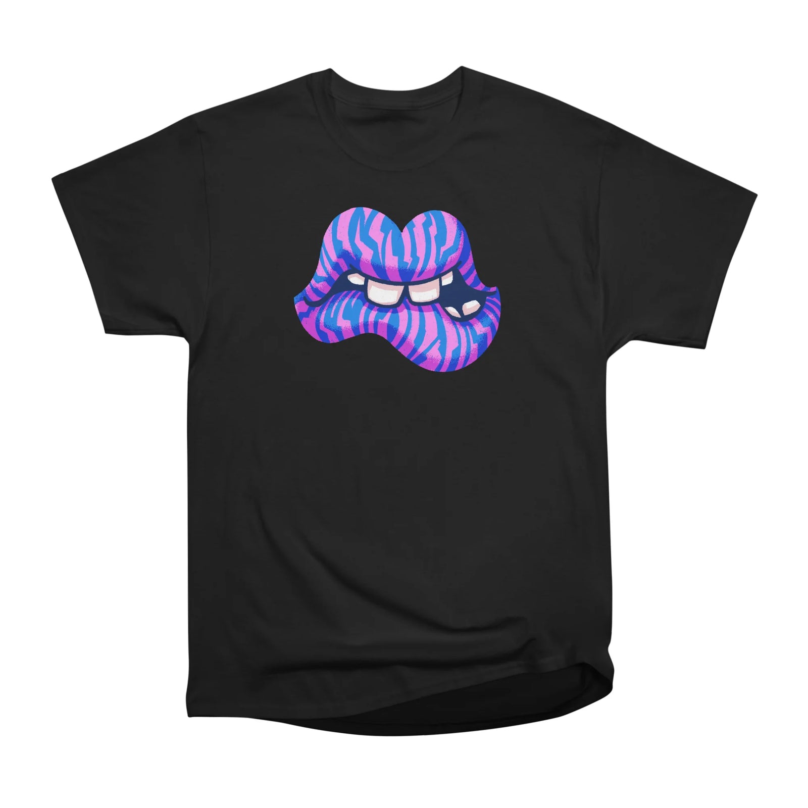Pink & Blue Zebra Lips
