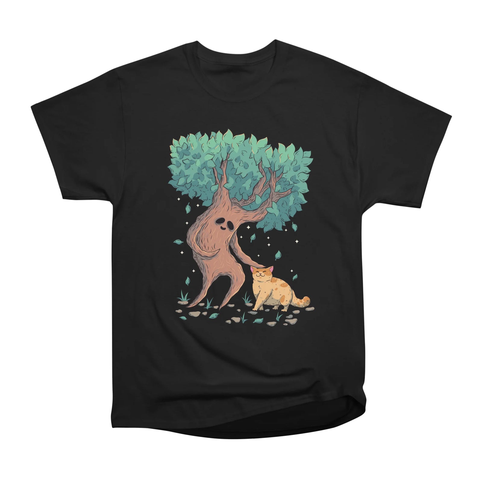 Tree Creature Petting Cat
