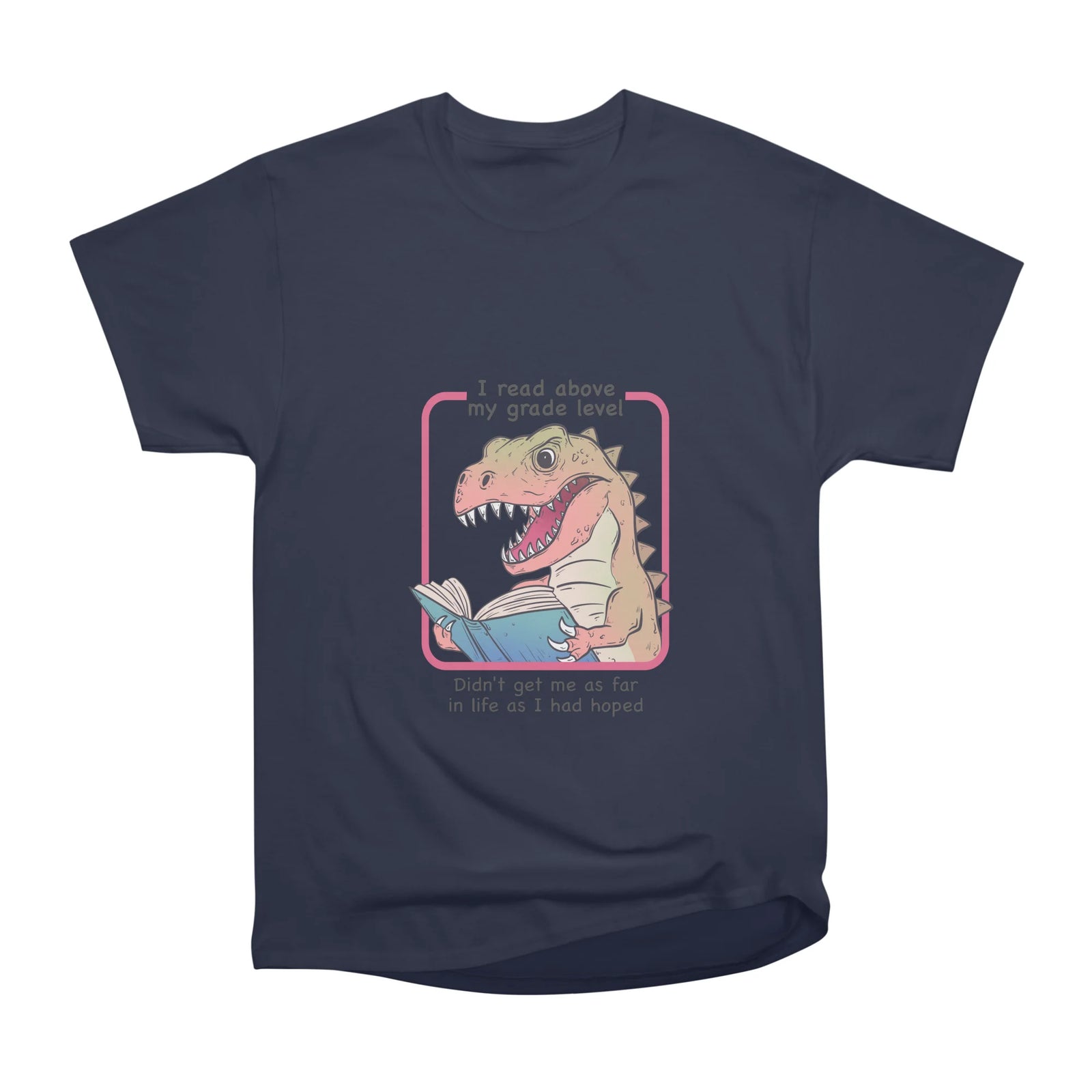 Sarcastic Dinosaur Reading