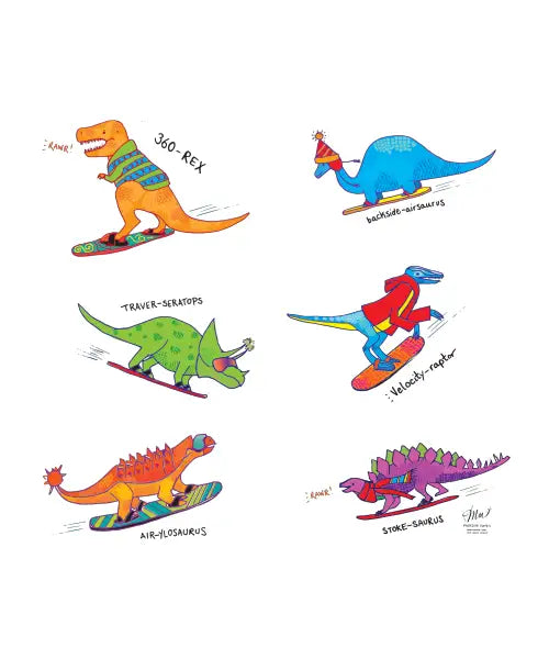 Dino Snowboarders Collection