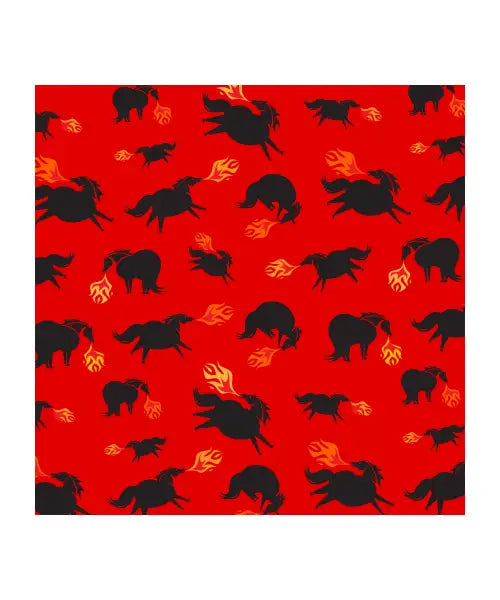 Fire Breathing Ponies Pattern