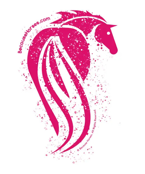 Grunge Horse Icon PINK
