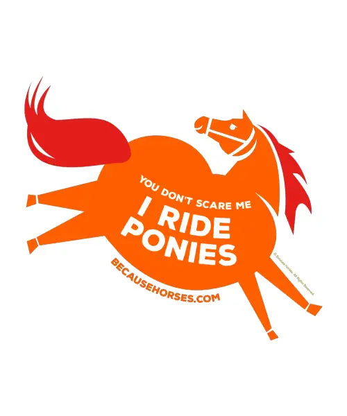 I Ride Ponies Orange