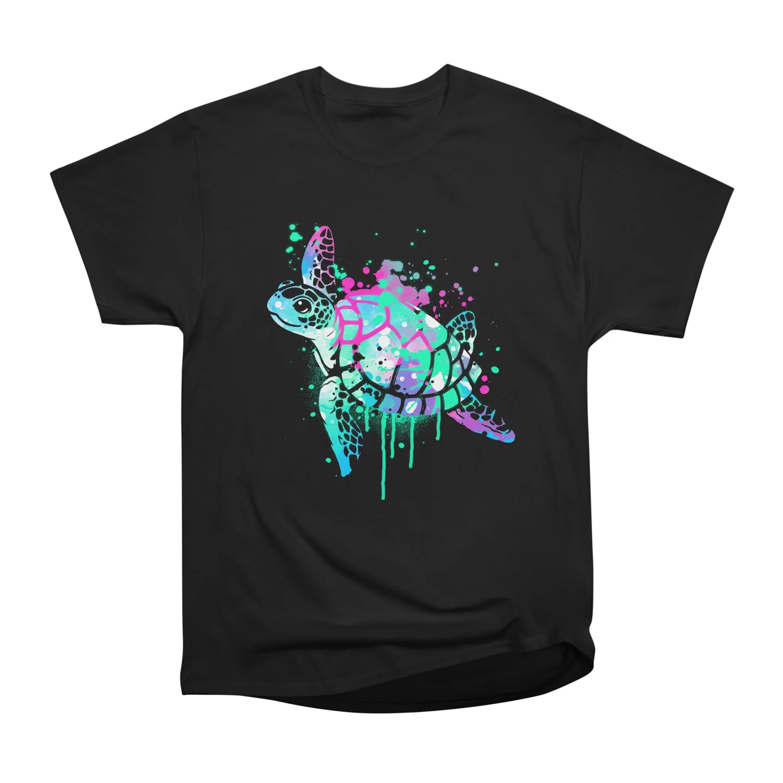 Fluo sea turtle