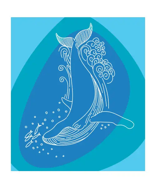 Whale diving