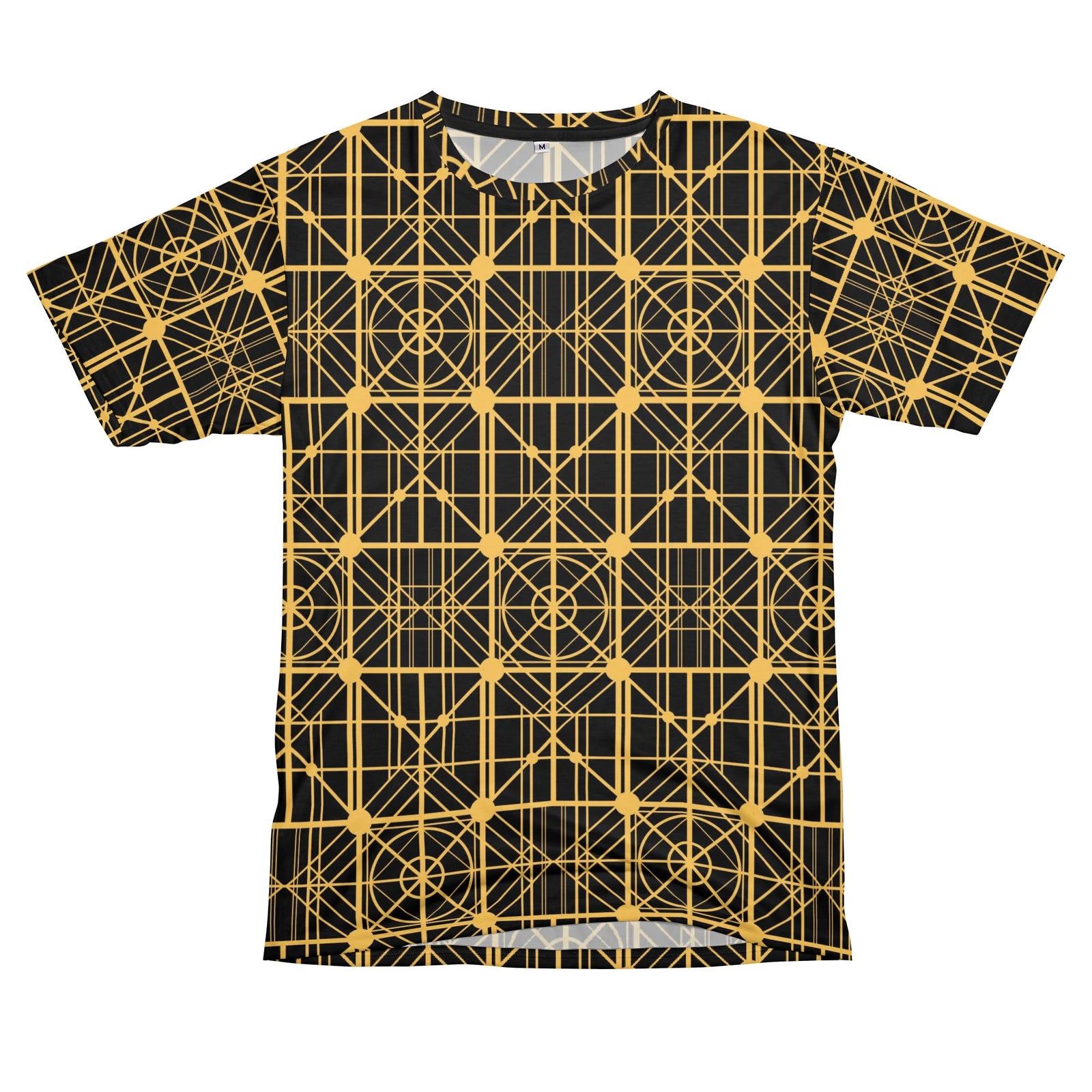 Golden geometric pattern