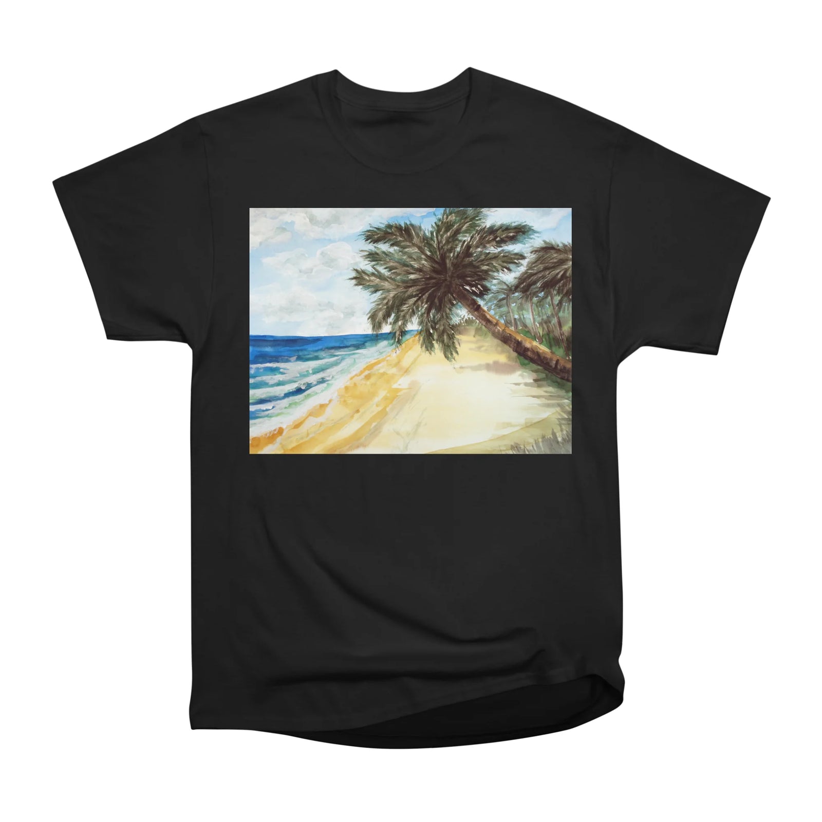 Beach with Palm Trees
