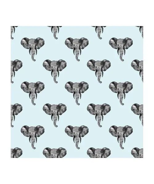 Grey African Elephant Pattern