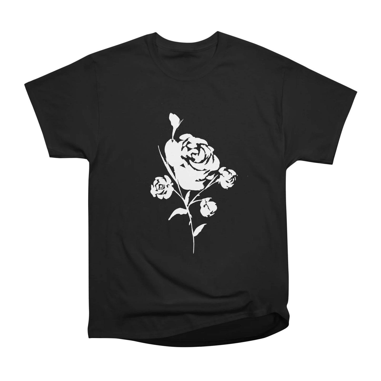 White Rose on Black