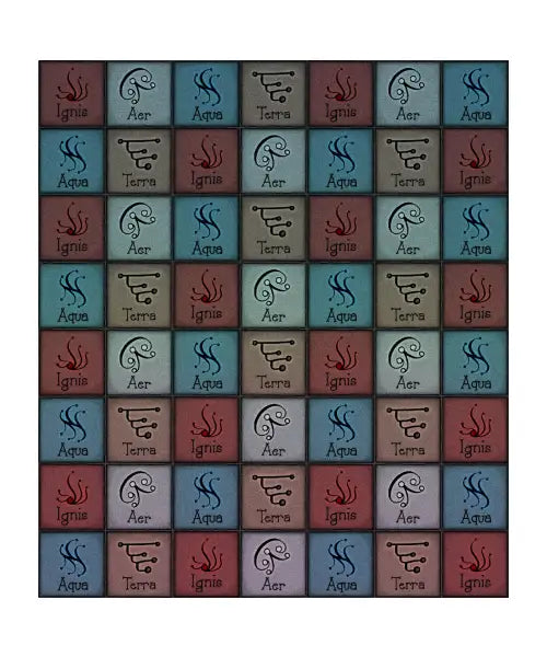 Classical Elements (Tiled Pattern) (face mask)