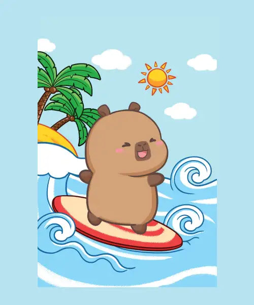Capybara Surfing