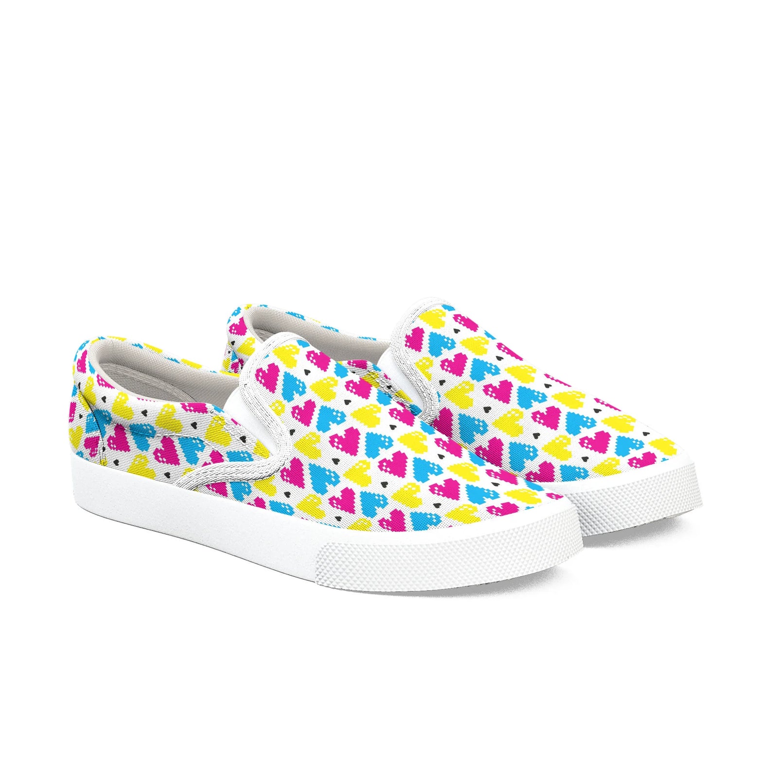CMYK Pixel Hearts