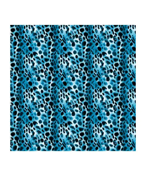 Blue Leopard Pattern