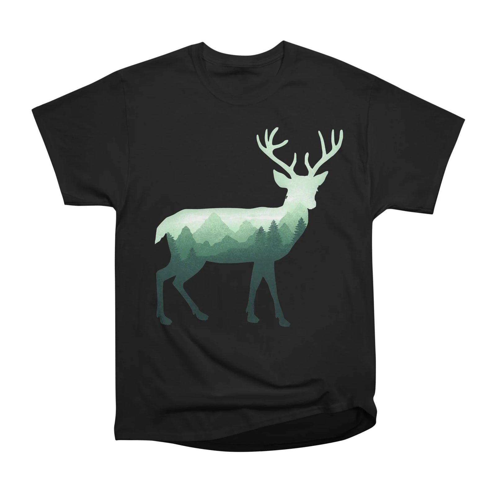 Deer Stag Elk Double Exposure