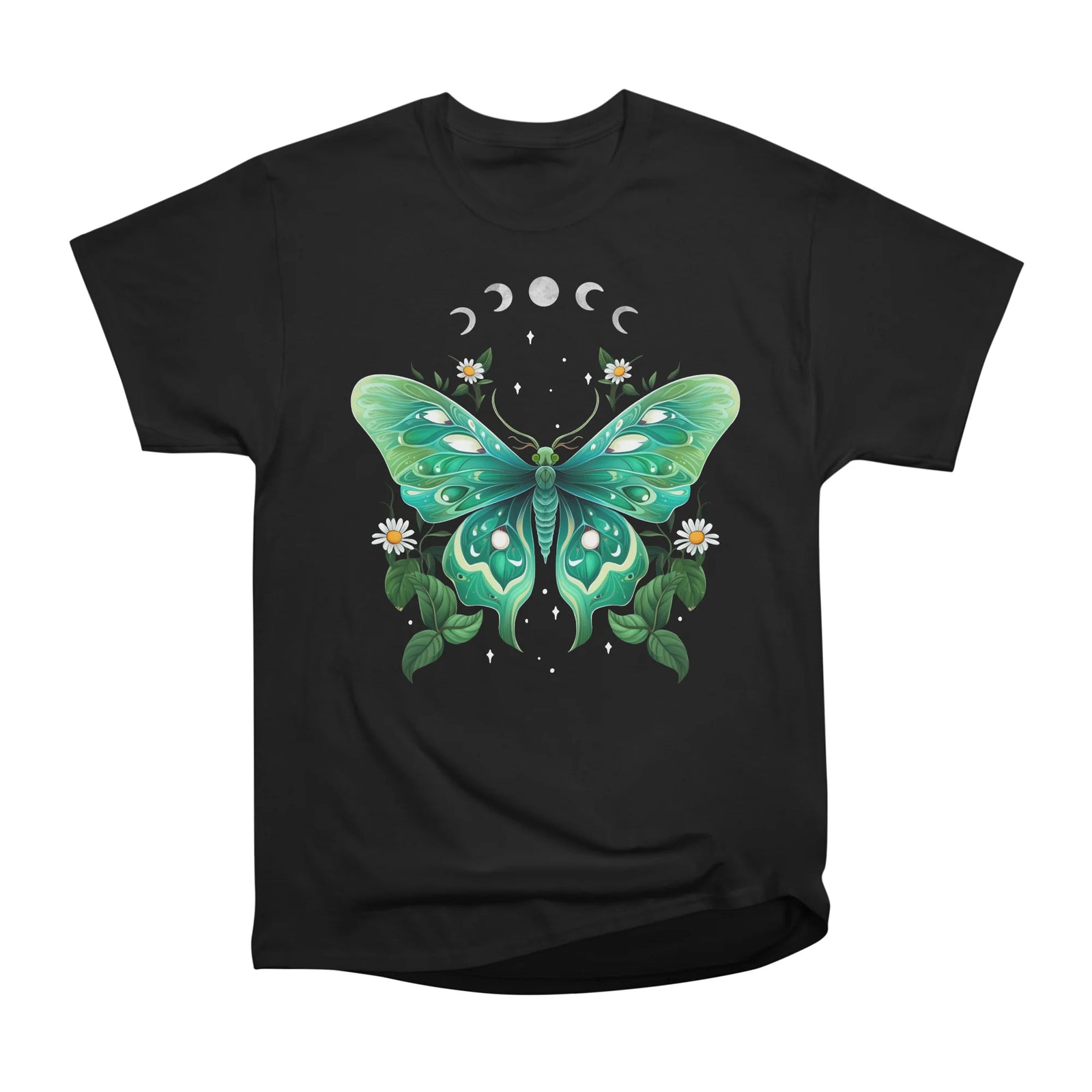 Luna Moth and Moon