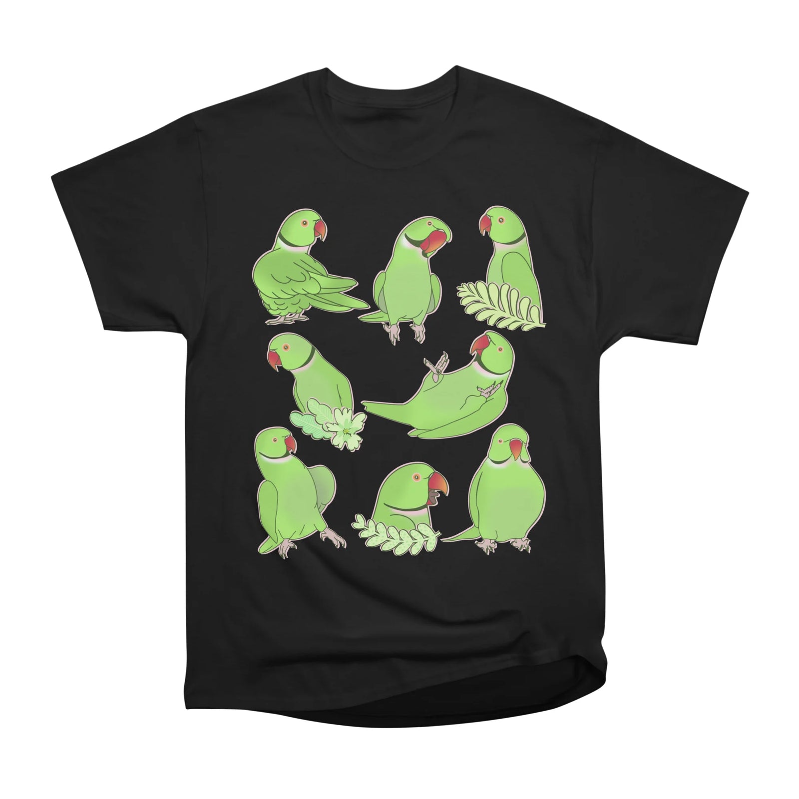 Green Indian Ringneck Pattern