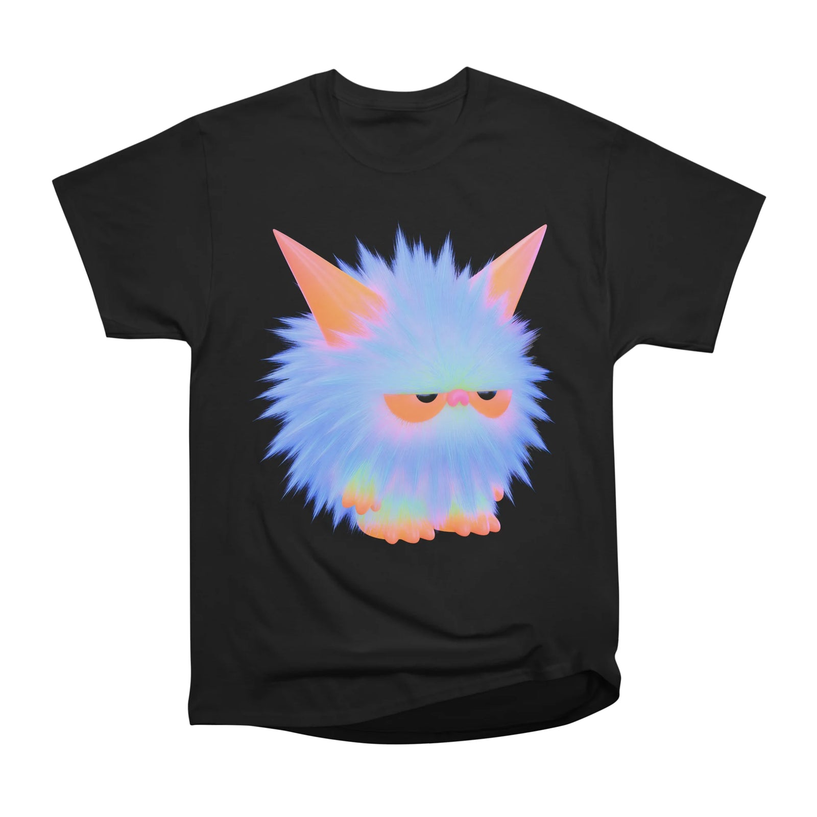 Fluffy Blue Mood Creature