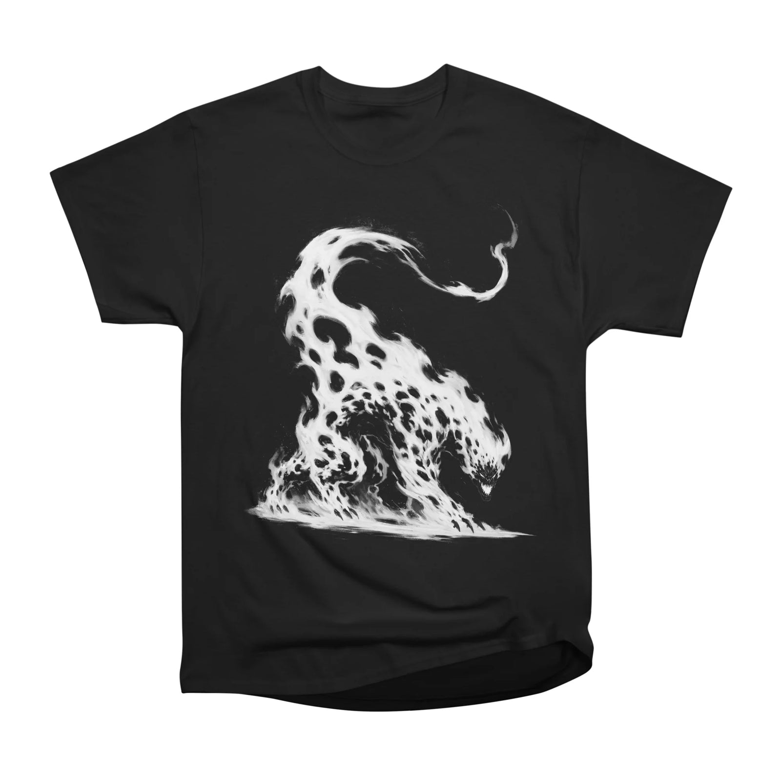 Ghostly Black and White Creature