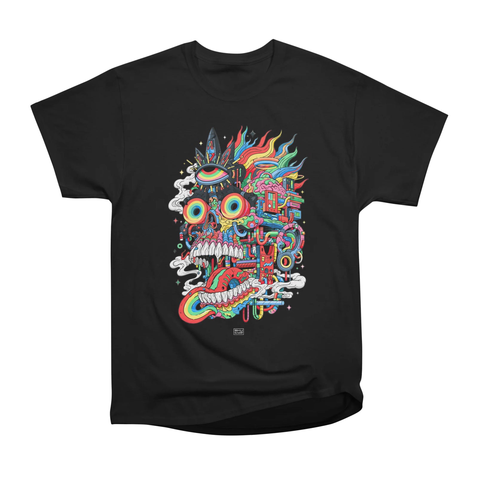 Psychedelic Mechanical Skull