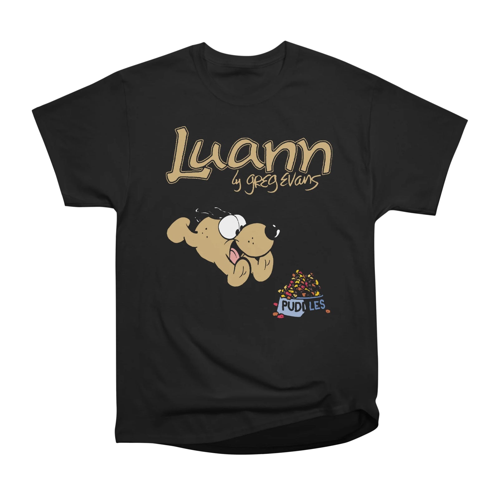 Luann Puddles Title Panel - Black