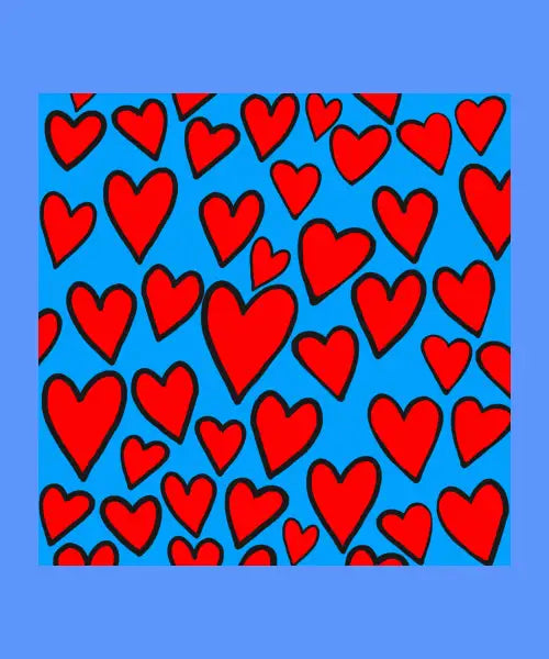 Random Heart Pattern