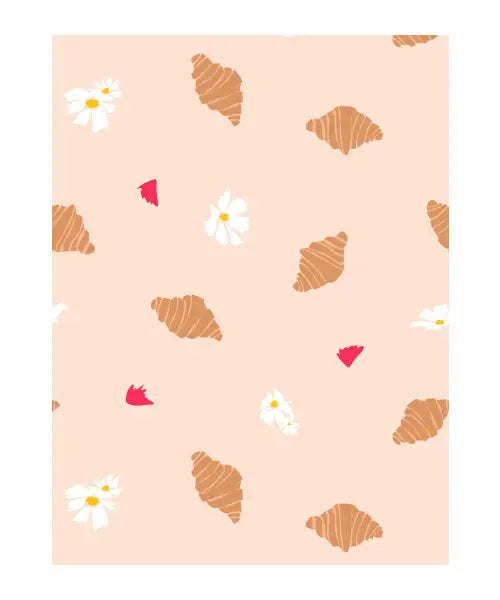 Croissants and Petals Pattern