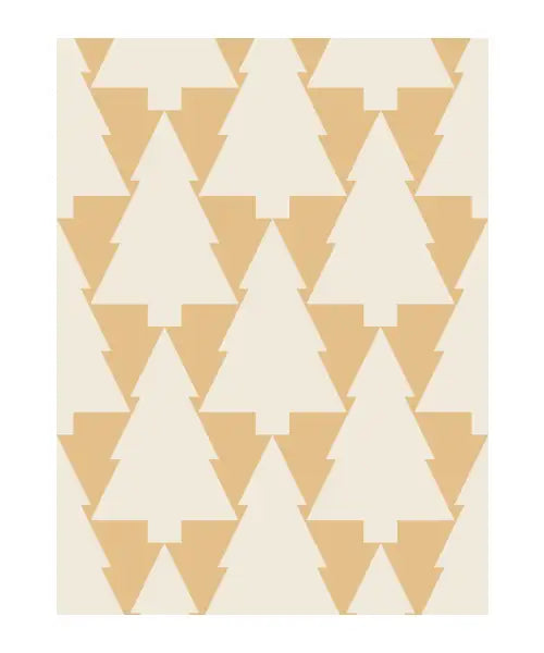 Gold Christmas Tree Pattern