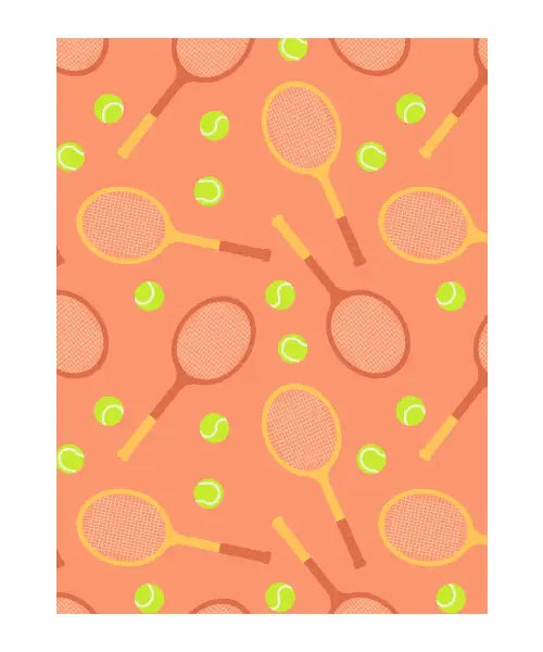 Retro Tennis Pattern
