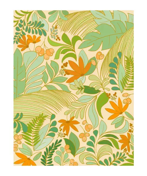 Rainforest Botanical - Green