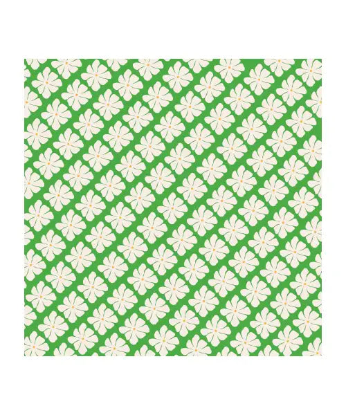 Tropical Floral Pattern Green