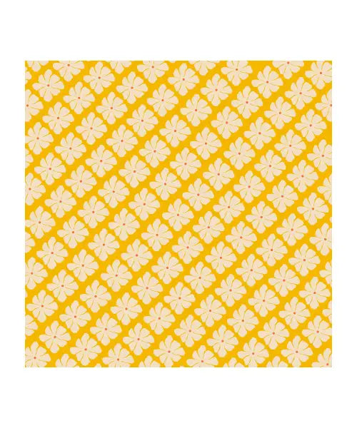 Tropical Floral Pattern Yellow