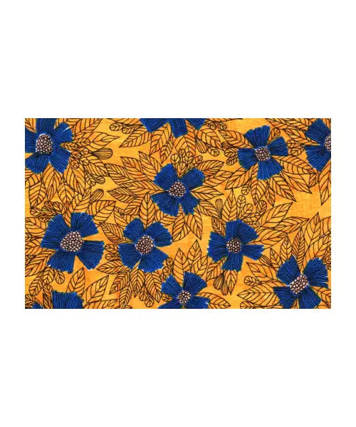Blue flowers mask