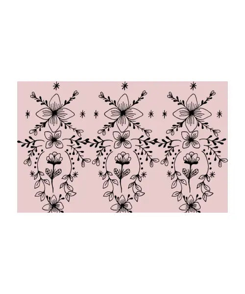 Flower mask pink