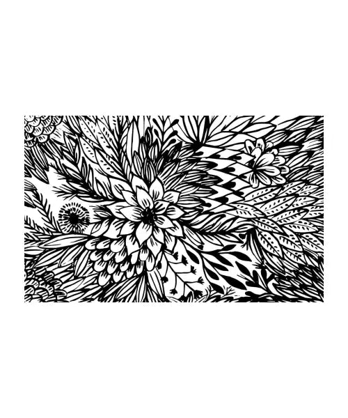 Flowers pattern face mask