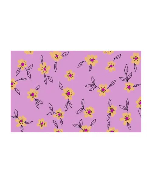 Yellow flowers + purple