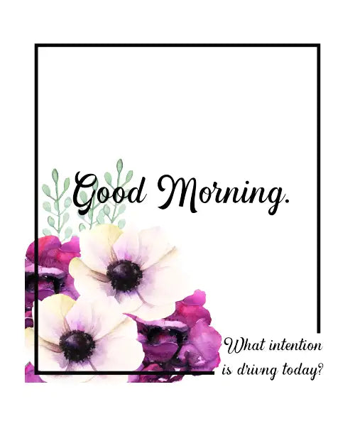 intention with flower