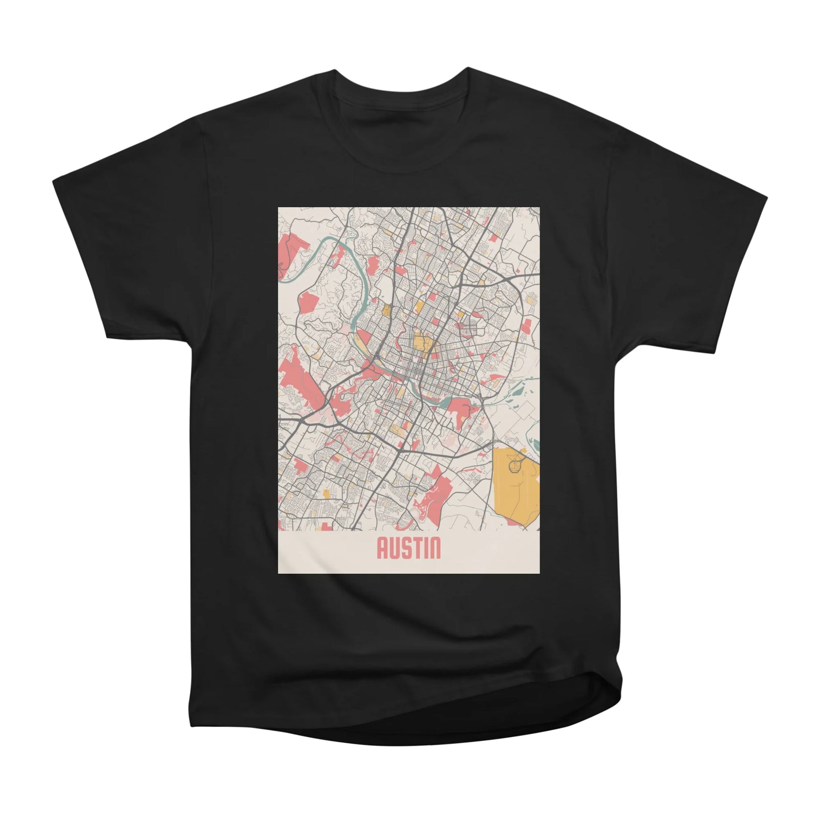 Austin - Texas Chalk City Map