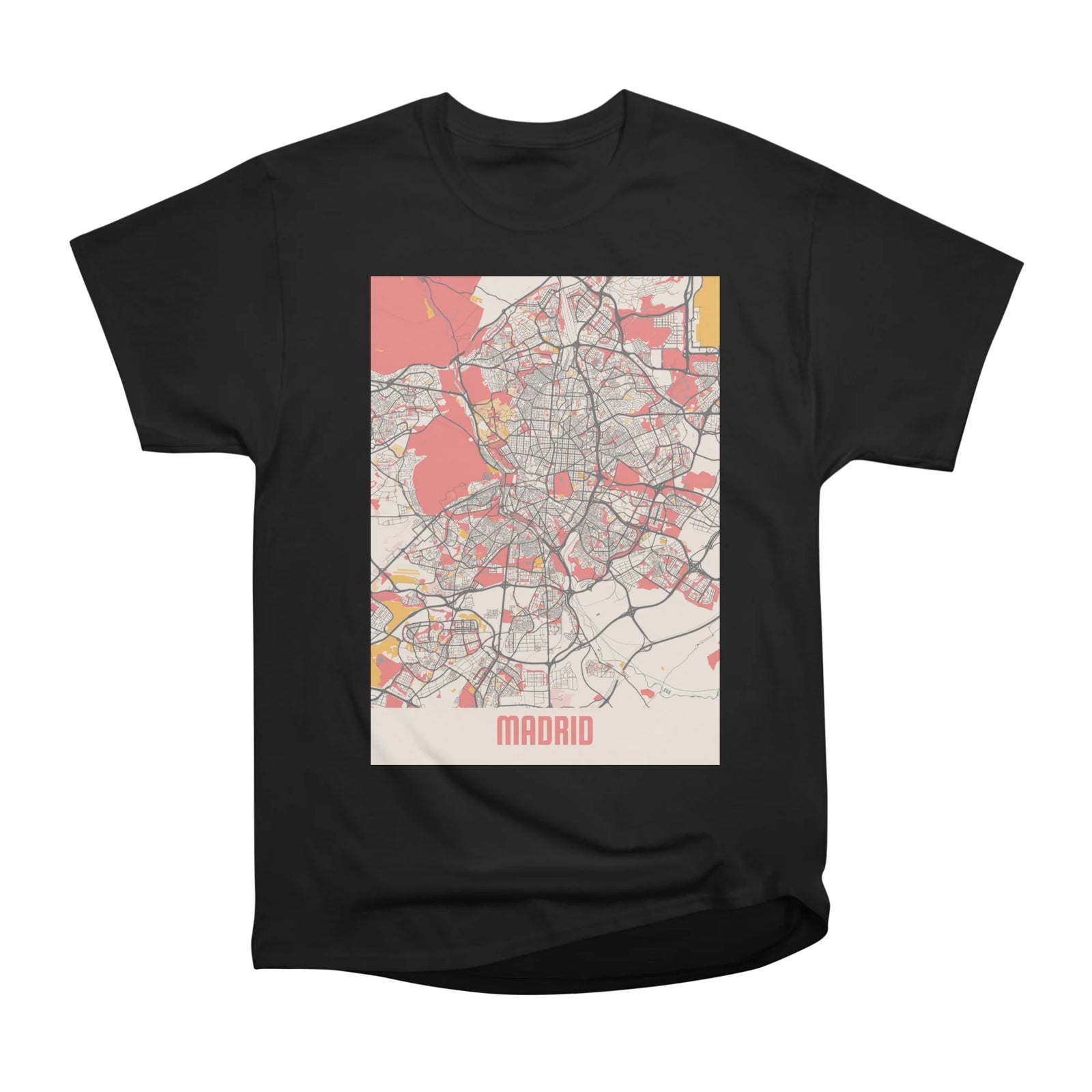Madrid - Spain Chalk City Map