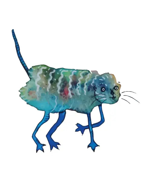 Funky Watercolour Cat