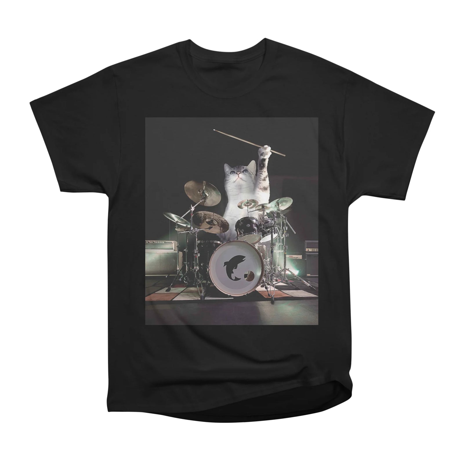 Drumming Drummer Cat