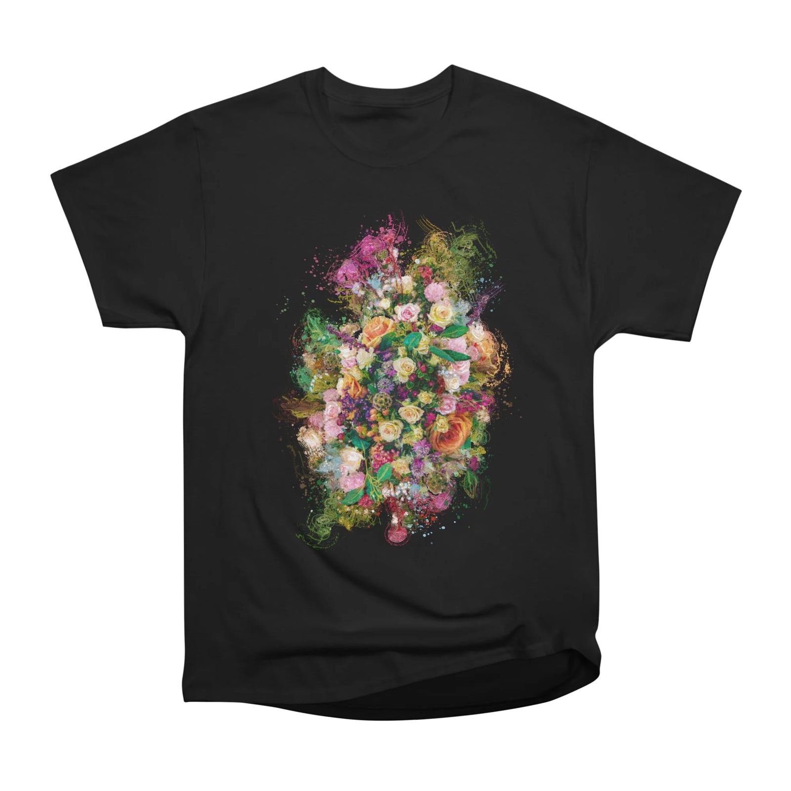 Artistic Floral Burst: A Symphony of Colors