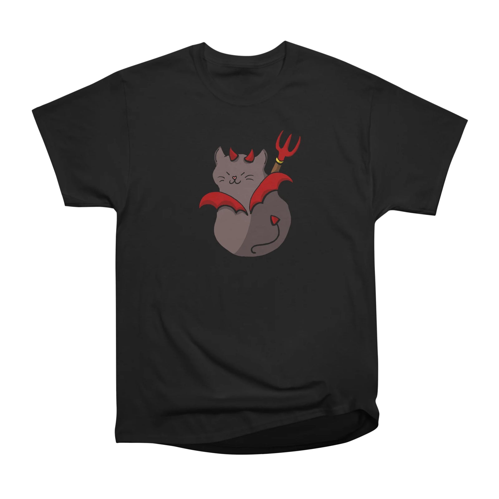 Devil Cat - Cute Halloween Art for Cat Lovers