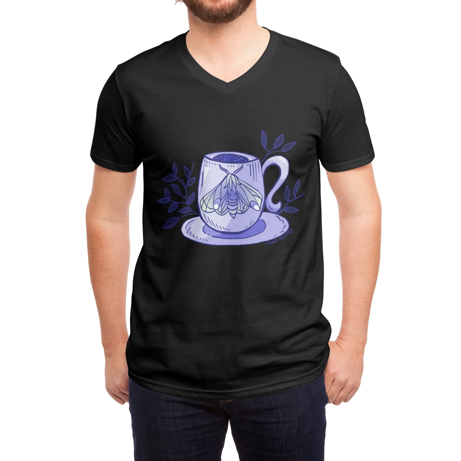 Cozy Moth Mug | Nature Inspired Art - model_front
