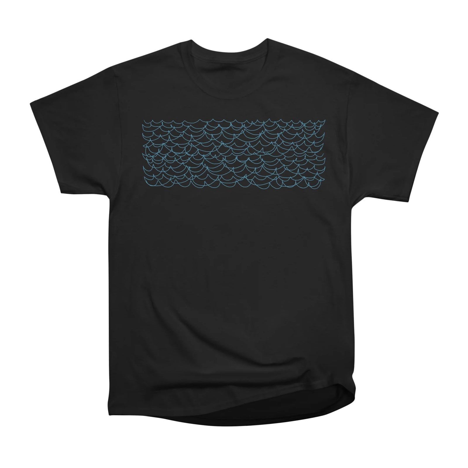 Ocean Waves Line Art
