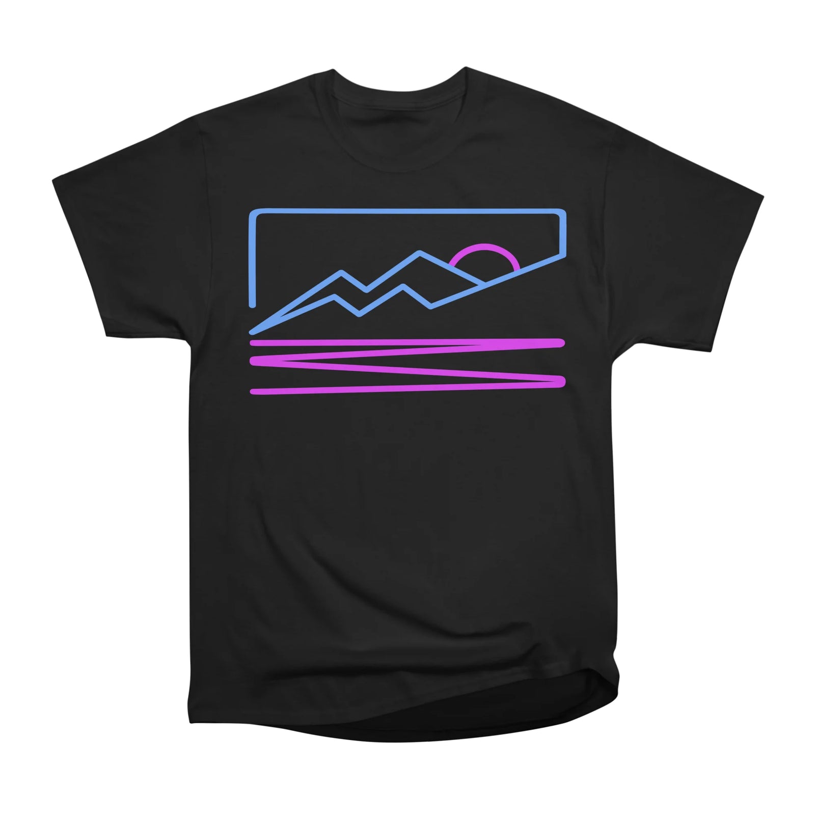 Vaporwave Mountain Sunset