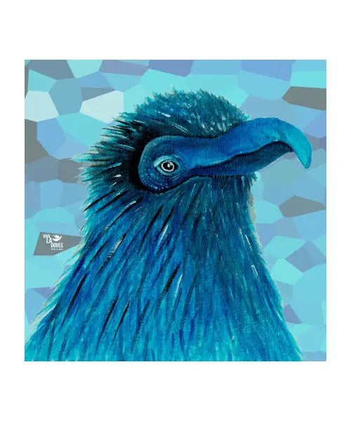 Pensive Blue Bird